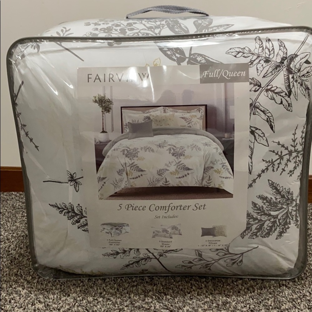 Fairview full/queen 5 piece comforter set